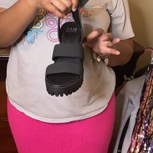 Madden NYC Black Heels